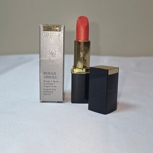 Lancome Rouge Absolu Hydrating Lipstick 66 Orange Red Shimmer Vintage NIB Discon